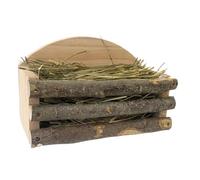 de heno para conejo, resistente a las mordeduras, soporte de | Dispensador de heno de conejo para establos, pastos, granero, hogar, vallas, animales pequeños, liebre de chinchilla