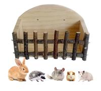 de heno Soporte de Madera para Pesebre de Gran Capacidad montado en la | de heno para animales pequeños para hurón chinchilla hámster animales pequeños hogar jaula