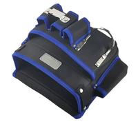 de herramientas con cinturón, riñonera Oxford ajustable, de herramientas de cadera, para carpintería, obras de construcción, mantenimiento eléctrico, reparación, profesional