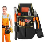 de herramientas eléctrica profesional - Thickened Wear-Resistant Tool Organizer With MultiLayer Pockets | Industrial Grade Hardware Belt Bag For Construction, Automotive And Carpentry