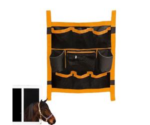 de Herramientas para el Cuidado de los Caballos: Puerta Colgante, portacepillos, Soporte para herradores, Almacenamiento de Herramientas de Aseo de Pelaje, Organizador Espacioso para