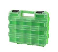 de herramientas portátil: contenedor de tornillos con múltiples compartimentos, almacenamiento de brocas | 12,6x10,63x3,15 pulgadas, el mejor e Ideal para garaje, hogar, taller, hardware, tuerca