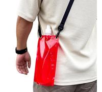 de hidratación,Contenedores plegables antifugas de 650 ml con correa - Botella de agua flexible | para natación, deporte, viaje, carreras, snorkeling, esquí, senderismo, vacaciones