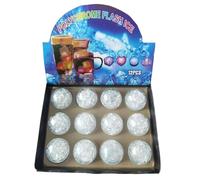 de hielo LED, caja de bebida brillante, juego que cambia de color, juego de 12 unidades, impermeable, reutilizable, batería de larga duración, fácil de usar para fiestas, 1.42 x 1.42 x 1.14