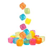 de hielo refrescantes, bloques cuadrados reutilizables para bebidas, piedras frías de larga duración para bebidas, ecológicas, vino, whisky, café, cerveza, barbacoa, camping, viajes