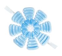 de hielo reutilizable para casco: envoltura refrescante de 19 x 12 x 1 cm, inserciones para la diadema | El estuche para exteriores admite viajes, trabajos de construcción, actividades en