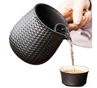 de hierro fundido - calentador de , de hierro fundido con mango de madera, leche caliente vino té café cocina elegante olla para acampar viajes cocina adultos niño Oficina