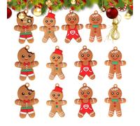 de Hombre de Jengibre,12 Piezas Colgantes Decorativos para Fiestas | Colgantes para Árbol De Navidad - para Eventos Bodas Cumpleaños Restaurantes Centros Comerciales