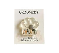 de Huella de Pata - Recuerdo para Aseo Animal con Tarjeta - Objeto de colección alentador, Ideal para Amigos, Mujeres, Hombres, Adultos, niños y niñas, Styleb, Se référer au descriptif, Consulte