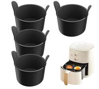 de huevos de silicona, hueveras escalfadas, 4 moldes para hueveras - Olla de huevos escalfados, cajas de gofres para microondas, horno, cocina en la estufa