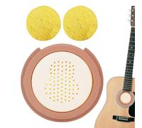 de humidificación de guitarra acústica, humidificador de goma suave para guitarras, suministros de instrumentos musicales multifuncionales protectores con 2 esponjas para guitarra acústica