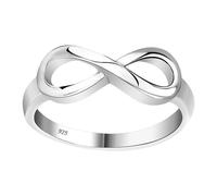 de infinito chapado en plata, de aleación moderna, joyería de arte moderno sentimental, accesorio estético de regalo, joyería de promesa de pareja para adolescentes, niñas, novias