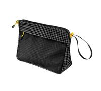 de Inodoro Impermeable, de Maquillaje portátil, de cosméticos Grande, diseño Elegante y práctico, fácil de Limpiar y Mantener, 22 x 16 x 7.8 cm, Color Negro para el hogar, la Oficina