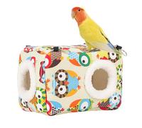 de invierno genérico para Loro, de pájaro, cama de pájaro gruesa, cabaña cálida y acogedora, cama de dormir lavable para loro, cama oculta para inseparables, periquitos, periquitos