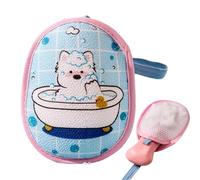 de jabón de doble cara, organizadora para el cuidado de la piel, 4.13 pulgadas, protector de jabones espumosos con malla resistente, accesorio de baño, de jabón con diseño suave