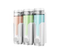 de jabón de Manos - de Montaje en Pared Manual Recargable, Premium, sin Necesidad de Taladro, de jabón sin Contacto para Lavabo de baño | para champú, Gel de baño,