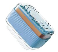 de jan - Cja de jaón de viaje | Soporte para bara de jaón, ceillo para con dispensador, dipnsador de espuma portátil, cepillo para limpiar platos para ducha, bañera, fregadero, co