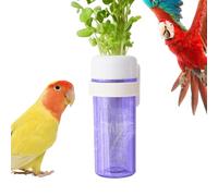 de jaula para pájaros, 50 g, diseño de almacenamiento de agua, para mantener las verduras frescas, contenedor de comida para mascotas, loros, periquitos, tortolitos, cacatúas, pinzones