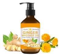 de Jengibre Orgánico De Masaje Para Hombre | Extracto Líquido Natural 100ml Suplemento en Gotas Abdomen Cuello Pie Estómago Hombro Cadera