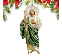 de Jesús, decoración Colgante Religiosa acrílica, 3.14 x 2.95 x 0.39 Pulgadas, Colgante de símbolo de fe Cristiana, día Festivo acrílico 2D, Jesús Cristiano, Regalo Espiritual