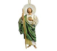 De Jesús para Árbol De Navidad, Proceso De Recubrimiento De Doble Cara, Material Acrílico, Colgante del Viaje Divino, Decoración Colgante De Jesús, Símbolo De Fe, para El Automóvil En Ca