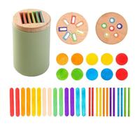 De Juego A Juego - Actividad De Clasificación Sensorial De Color De Madera De 9,2 X 6,2 Cm | Jueg Educativo De Entrenamiento Cerebral para Niños, Herramienta De Desarrollo De Habilidades Moto