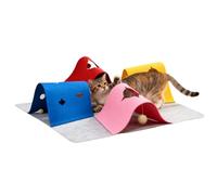 De Juego De Gato | Accesorios Animales Plegables e Interactivos de Fieltro | Alfombra de para Gato, Alfombra Interior, - Ideal para Estimulación Mental y del Aurrimiento