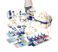 de Juego Médico para | Maleta De Juego De Papel Para Con Accesorios | De Imitación Doctor - De Papel De Doctor, Juguete Médico Para, Multifuncional Con Luces Y Sonidos | Para Niños Y Fi