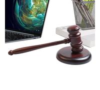 de juez - Accesorios de madera para juez de 9.8 pulgadas | Juego de martillos para abogados de huelga transparente fuerte | para subastas judiciales, reuniones, abogados, subastadores