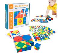 de Juguetes apilables, Juego de apilamiento de Bloques de Madera - Juegos de Construcción de Puzzle Cubo de Madera - Juguetes educativos para, Juguete de Aprendizaje Educativo temprano para