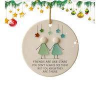 de la Amistad, acrílicos de la Amistad de Navidad, Tallado a Mano, con Forma de corazón, para Hermanas, árbol genealógico, Pascua, cumpleaños, hogar