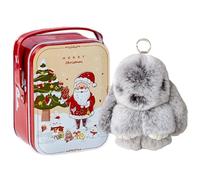 de la bolsa de conejo, peluche conejo - llavero de conejo - centro de mesa de oficina en forma de animal de peluche para colgar con colgante de bolsa de mano, cartera, llaves de coche