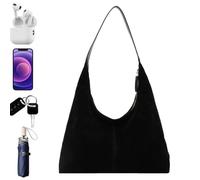 de la compra con textura | Otoño - Bolso, Grande Casual Vintage Para Viajes, Compras, Trabajo, Para Mujer, de Trabajo Para Un Aspecto Claro, Sin El sentido de la, Negro