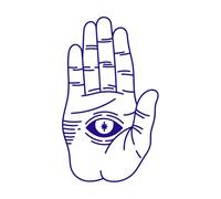 de la mano con la alquimia ocular Calcomanías de tallado fino 34x58.1cm Vinilos para ventanas Azul oscuro