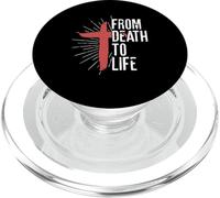 De la Muerte a la Vida | Cruz Jesús Dios | Creyente religioso PopSockets PopGrip para MagSafe