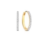 De la Paix Madeline Pendientes con Diamante, 11 mm, Gold Diamond, Diamante
