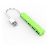 De La Pista Divisor de Puerto USB 2.0 con concentrador de 5 V Concentrador USB de expansión de Micro Potencia para Datos USB de 4 Puertos Usb3hdcap (Green, One Size)
