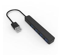 De La Pista Divisor de Puerto USB 2.0 con concentrador de 5 V Concentrador USB de expansión de Micro Potencia para Datos USB de 4 Puertos Usb3hdcap (Black, One Size)