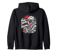 De la Profundidad a la floración Koi Fish Lotus Rising Sudadera con Capucha