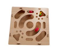 de laberinto de de uñas para mascotas - Puzzle de juguete de madera para gatos, pista de rodillos con campana integrada, tabla de cuidado personal | patas para gatitos, smerig