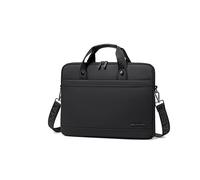 DE LAMASSU Lira - Funda para portátil de 16 pulgadas, resistente al agua y a los golpes, para MacBook Dell, HP Lenovo Asus, ligera y con correa de transporte, para hombre y mujer, color negro