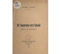 De Lapparence Vers Labsolu (ebook)