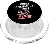 De las líneas de montaje al día del trabajo de Lazy Lines PopSockets PopGrip para MagSafe