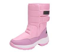 De las mujeres de invierno de felpa más tamaño algodón zapatos paraguas tela salpicaduras acolchado espesado cálido nieve botas de algodón zapatos sexy damas negro, Rosa., 40 EU