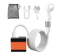 de lavado al aire libre, ducha de camping impermeable recargable de ABS, herramienta de 3 modos de pulverización, saneamiento portátil, mantenimiento de higiene, enjuague de playa, limpieza de