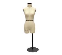 DE-LIANG Forma de Vestido de Costura de Fibra de Vidrio de Media Escala, Torso anatómico en Miniatura para drapeado, Forma de Vestimenta pinnable | Maniquí de Sastre, Herramienta de Costura, Costura
