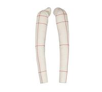 DE-LIANG Forma de Vestido de Media Escala 1/2 Brazos Suaves para Coser, Vestido Femenino 1:2, Tela de algodón Totalmente pinnable (no Talla de Adulto 30 cm) Brazo de Costura de Manga Larga drapeado
