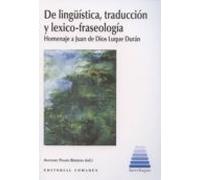 De Linguistica Traduccion Y Lexico-fraseologia