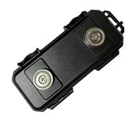 de llave magnética negra para vehículos ocultos para llaves | Secure Black ABS Magnetic Key holder easily sujetadores under cars, SUVs, or RVs to safely store spare keys and cash