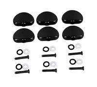 de Llave para Afinar Guitarra, Instalación Sencilla, Perilla de Llave para Afinar Guitarra de Moda de Metal Resistente de 6 Piezas para Reemplazo (Negro)